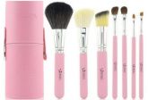 Kit 7 Pincéis Emily Makeup - Rosa (PRONTA ENTREGA)