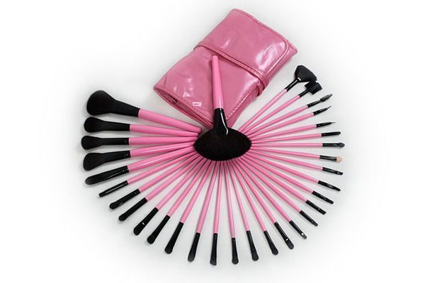 Kit 32 Pincéis Rosa Réplica MAC (PRONTA ENTREGA)